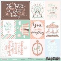 Лист односторонней бумаги от Scrapmir - Cards из коллекции Happy Days, 30x30см - ScrapUA.com