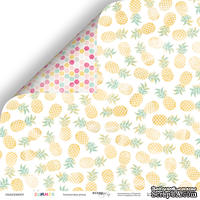 Лист двусторонней бумаги от Scrapmir - Ананасовая роща - Summer, 30x30 см - ScrapUA.com