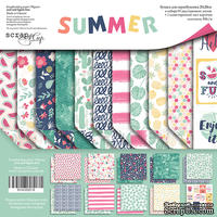 Набор двусторонней бумаги от Scrapmir - Summer, 20х20см, 10шт.