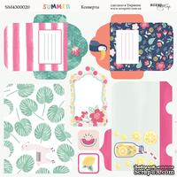 Лист двусторонней бумаги от Scrapmir - Конверты - Summer, 20x20 см