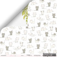 Лист двусторонней бумаги от Scrapmir - Котята из коллекции Pur Pur, 30x30 см - ScrapUA.com
