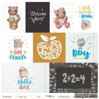 Лист двусторонней бумаги от Scrapmir - Cards из коллекции School Days, 30x30 см - ScrapUA.com