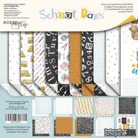 Набор двусторонней бумаги от Scrapmir - School Days, 30х30см, 11шт