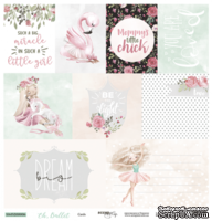 Лист односторонней бумаги от Scrapmir - Cards - Oh, Ballet, 30x30 см - ScrapUA.com