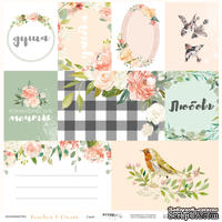 Лист односторонней бумаги для вырезания от Scrapmir - Карточки - Peaches &amp; Cream, 30x30 см - ScrapUA.com