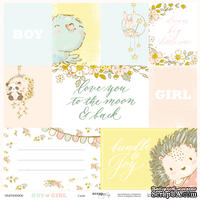 Лист односторонней бумаги от Scrapmir - Карточки (ENG) - Boy or Girl, 30x30см - ScrapUA.com
