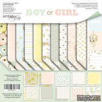 Набор двусторонней бумаги от Scrapmir - Boy or Girl, 30х30см, 11шт - ScrapUA.com