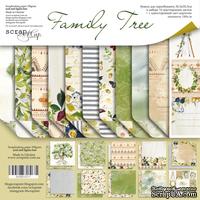 Набор двусторонней бумаги от Scrapmir - Family Tree, 30х30см, 11шт