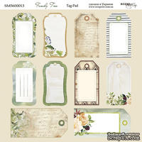 Лист двусторонней бумаги от Scrapmir - Tag-Pad - Family Tree, 20х20см 
