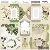 Лист двусторонней бумаги от Scrapmir - Конверты - Family Tree, 20х20см  - ScrapUA.com