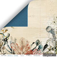 Лист двусторонней бумаги от Scrapmir - Кораллы - Nautical Graphic, 30x30см - ScrapUA.com