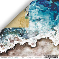 Лист двусторонней бумаги от Scrapmir - Бриз - Nautical Graphic, 30x30см - ScrapUA.com
