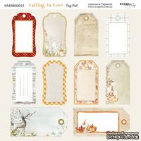 Лист двусторонней бумаги от Scrapmir - Tag-Pad - Falling in Love , 20х20см