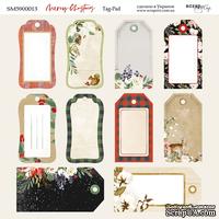Лист двусторонней бумаги от Scrapmir - Tag-Pad - Merry Christmas, 20х20см
