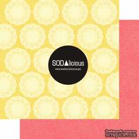 Лист скрапбумаги SODAlicious - Flower Power - miss doily sweetheart, двусторонний, 30х30 см