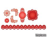 Набор лезвий от Spellbinders - Accents & Motifs Floral Doily Accents
