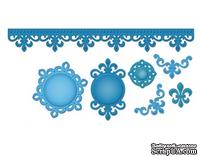 Набор лезвий Spellbinders  Accents & Motifs Fleur De Lis Doily Accents, S5-042