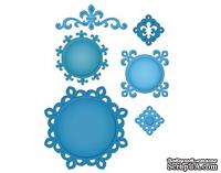 Набор лезвий от Spellbinders -Accents & Motifs Fleur De Lis Doily Motifs S5-043