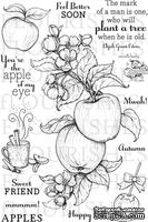 Набор акриловых штампов от Flourishes - Apple of my Eye