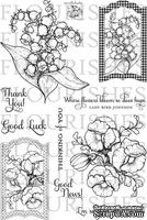 Набор акриловых штампов от Flourishes - Botanical Bookplates Vol. 2