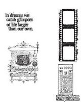 Резиновые штампы Stampers Anonymous - Tim Holtz Cling Mounted Stamps - Captured Moments, 4 шт.