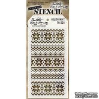 Маска Ranger - Tim Holtz - Layering Stencil - Holiday Knit, 13х20 см - ScrapUA.com