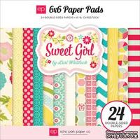 Набор бумаги от Echo Park - Sweet Girl 6x6 Paper Pad, 15х15см - ScrapUA.com