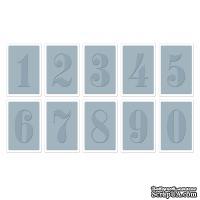 Папки для тиснения Sizzix Texture Trades Embossing Folders - Numbers, 10 шт. - ScrapUA.com