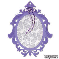 Лезвие Sizzix - Sizzix Thinlits Die - Frame, Ornate Oval - ScrapUA.com