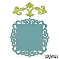 Лезвия Sizzix - Thinlits Die Set 2PK - Decorative Accent &amp; Label, 2 шт. - ScrapUA.com