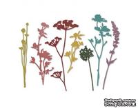 Ножи от Tim Holtz Alterations - Thinlits - Wildflowers Die Set 7 Pack, Полевые цветы, 7 штук - ScrapUA.com
