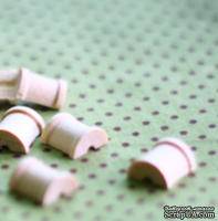 Половинка катушки, размеры: 1,25 х 1,25 см, 1 шт. - ScrapUA.com