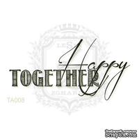 Акриловый штамп Lesia Zgharda TA008 Happy TOGETHER, размер 5.5х2.8 см - ScrapUA.com