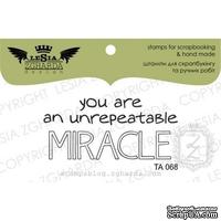 Акриловый штамп Lesia Zgharda TA068 You are unrepeatable miracle, размер 5x2,3 см - ScrapUA.com