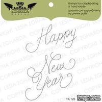 Акриловый штамп Lesia Zgharda TA126 Happy New Year, 2 шт., размер набора 10х10 см - ScrapUA.com