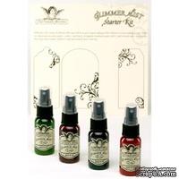 Набор спреев для штампинга Tattered Angels Glimmer Mist "Bright" Starter Kit! 4 шт. по 30мл 