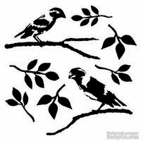 Маска The Crafter's Workshop - Mini Template Love Birds, 15х15 см