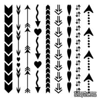 Маска The Crafter's Workshop - Arrows and Hearts, 15х15см