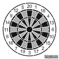 Маска The Crafter's Workshop - Mini Template Dartboard, 15х15 см