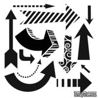 Маска The Crafter's Workshop - Mini Template Susana's Arrows, 15х15 см