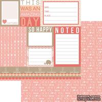 Лист двусторонней скрапбумаги Teresa Collins Designs - You Are My Happy - Noted, 30х30 см - ScrapUA.com
