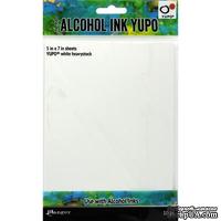 Бумага для алкогольных чернил Ranger Alcohol Ink Yupo Cardstock Heavyweight White, цвет белый, плотная, 12.5х17.5 см, 10 листов  - ScrapUA.com