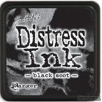 Штемпельная подушка Ranger - Distress Mini Ink Pad - Black Soot - ScrapUA.com