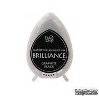 Чернила для штампинга Tsukineko - Brilliance Dew Drops Graphite Black
