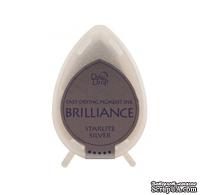 Чернила для штампинга Tsukineko - Brilliance Dew Drops Starlite Silver - ScrapUA.com