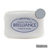 Чернила для штампинга Tsukineko - Brilliance Starlite Silver, большие - ScrapUA.com