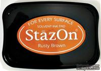 Перманентные чернила Tsukineko - StazOn Pads Rusty Brown