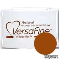 Пигментные быстросохнущие чернила Tsukineko - VersaFine Pads Vintage Sepia