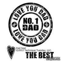 Набор акриловых штампов Technique Tuesday - Dad Seal - ScrapUA.com