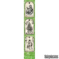 Полоска бумаги UHK Gallery - Ho Ho Holmes, зеленый фон, размер 30х5.5 см